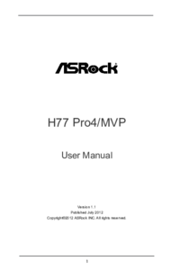 Per vedere il documento ASROCK H77 Pro4/MVP Manuale Utente